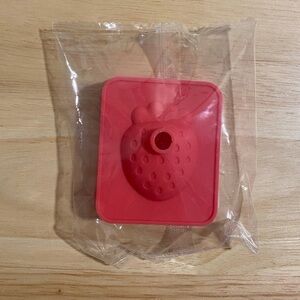 Target Strawberry Shaped Red Silicone Ice Mold